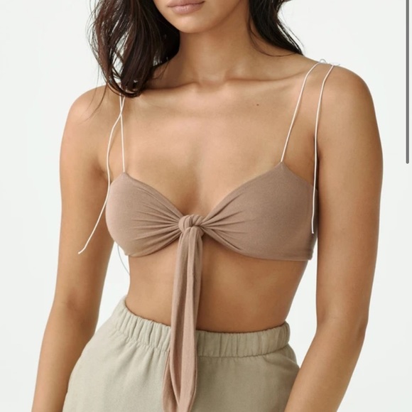 Joah Brown Tops - Joah brown front tie top